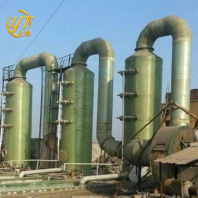 Промышленные газовые очистители SO2 высокой очистки Десульфирационная башня Углеродистая сталь OEM