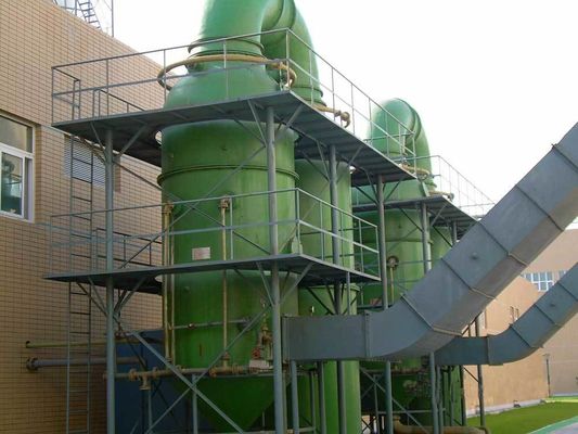Промышленные газовые очистители SO2 высокой очистки Десульфирационная башня Углеродистая сталь OEM